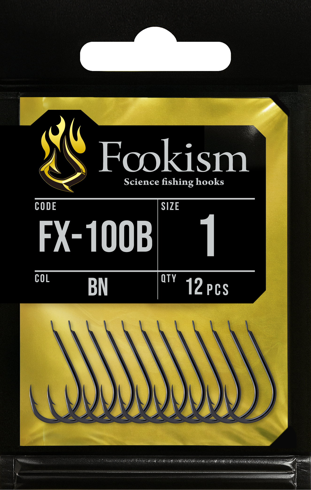 Fookism FX-100Bの黄色いパッケージ