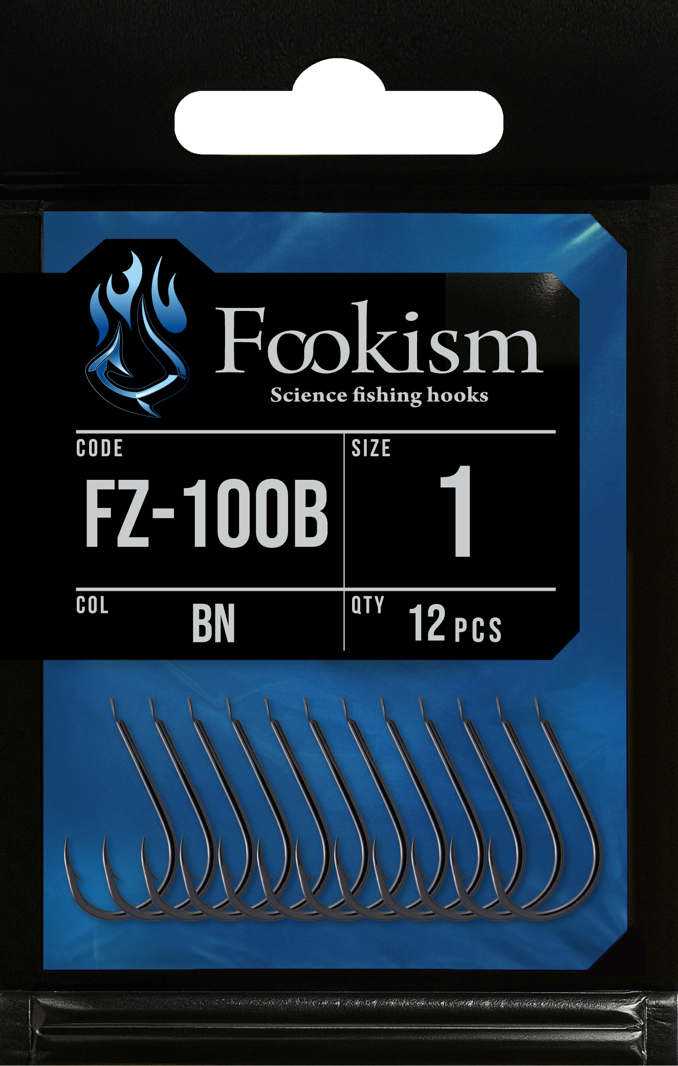 Fookism FZ-100Bの青いパッケージ